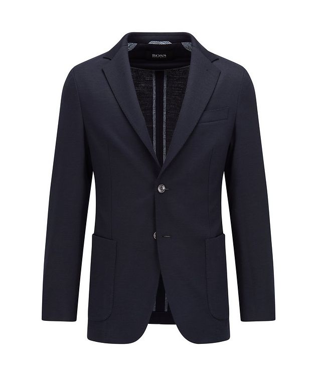 C-Hanry Slim-Fit Stretch-Wool-Blend Sports Jacket picture 1
