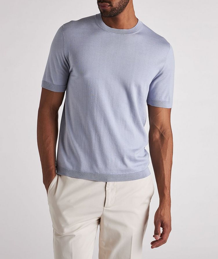 Cotton Silk Knit T-Shirt  image 2