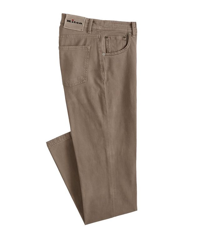 Stretch Cotton-Cashmere Chinos picture 1