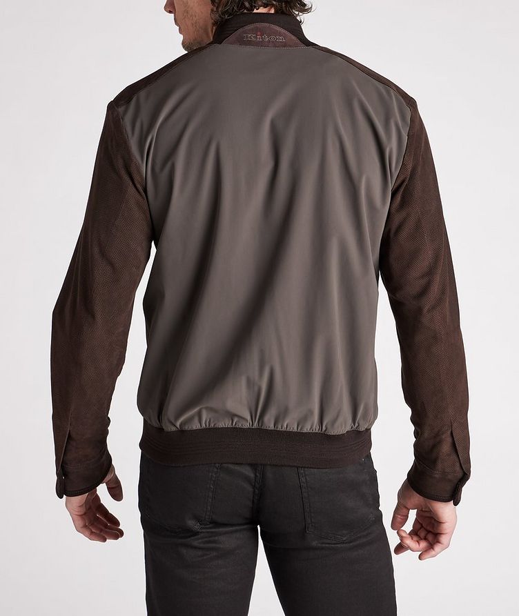 Nylon & Leather Bomber Jacket image 2