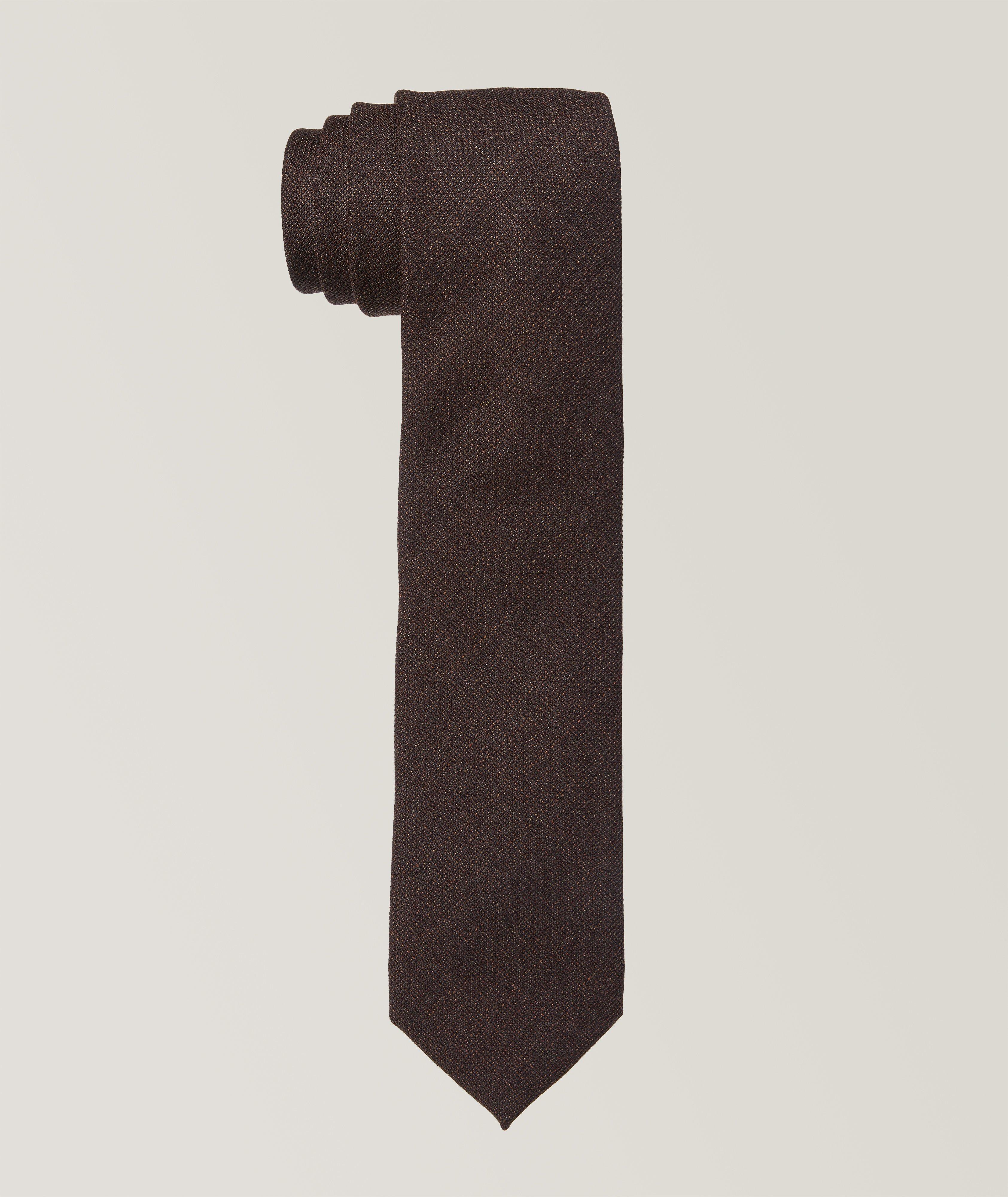 Cravate en laine texturée image 0