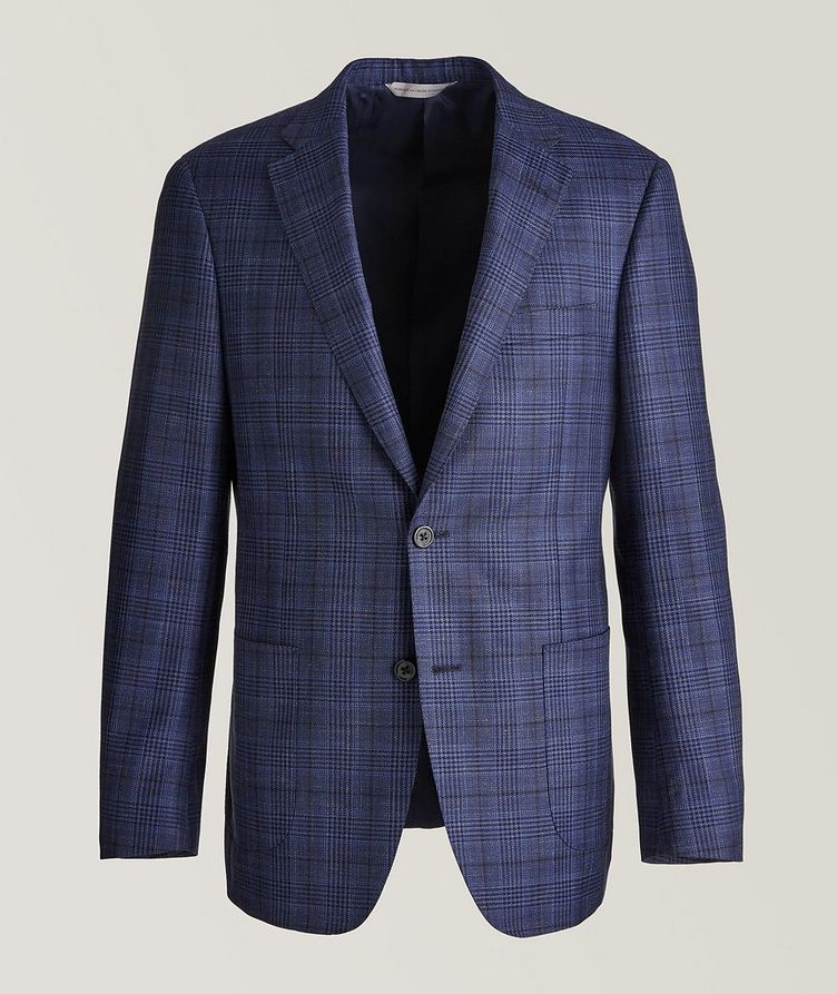 Cosmo Checked Wool Silk Linen Sports Jacket image 0
