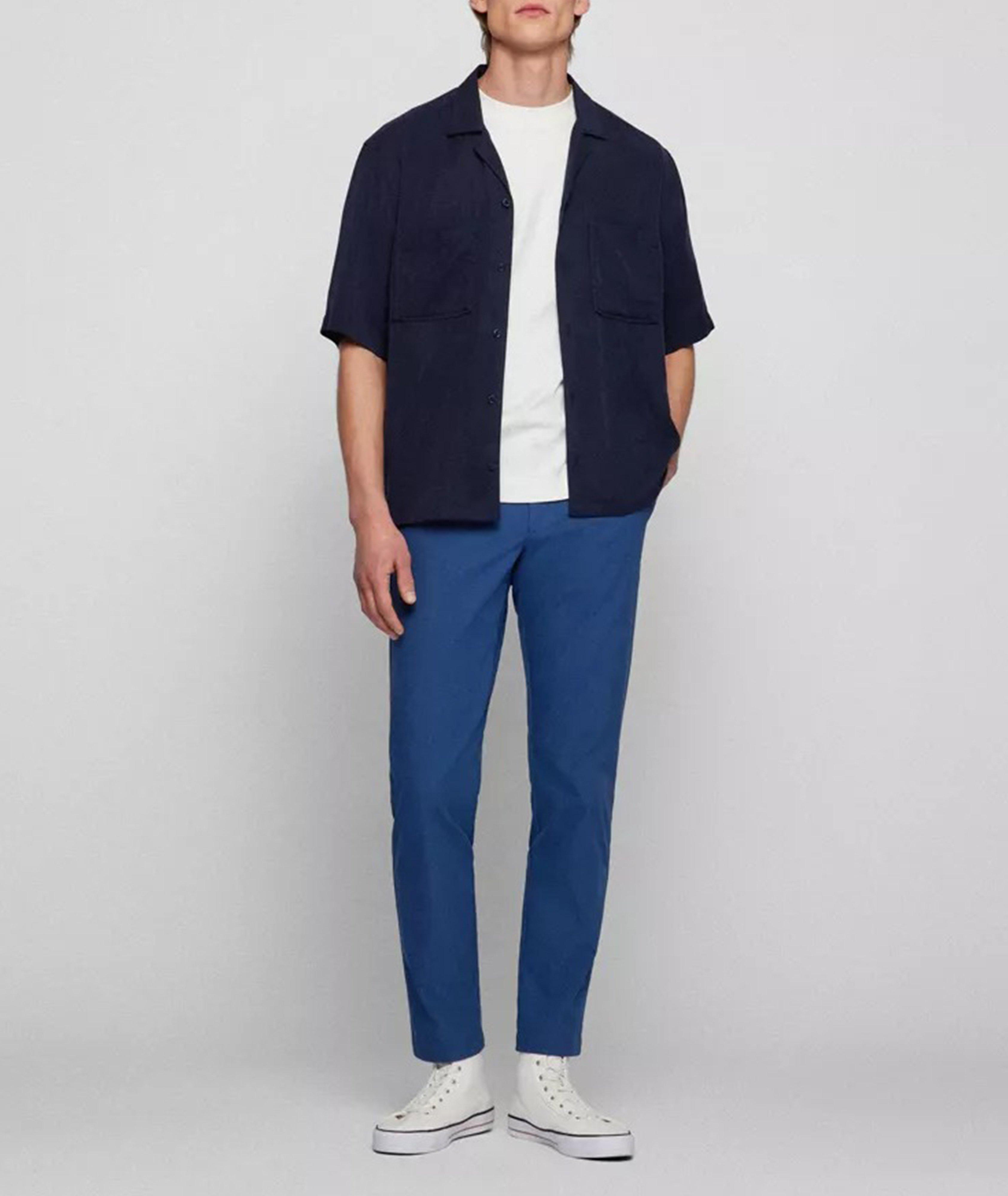 Slim Fit Cotton Blend Dress Pants image 3