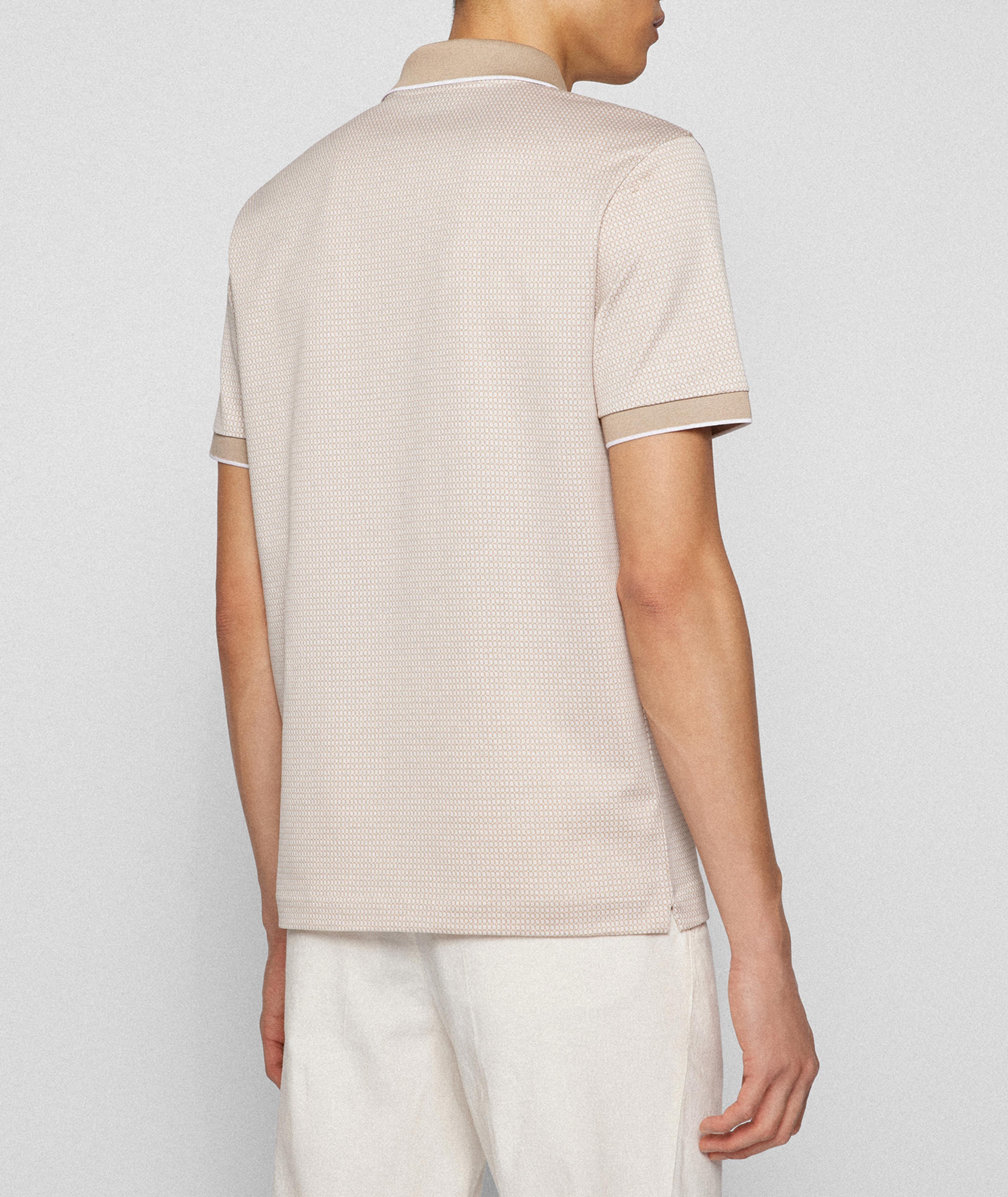 Polo en jacquard de coton image 2