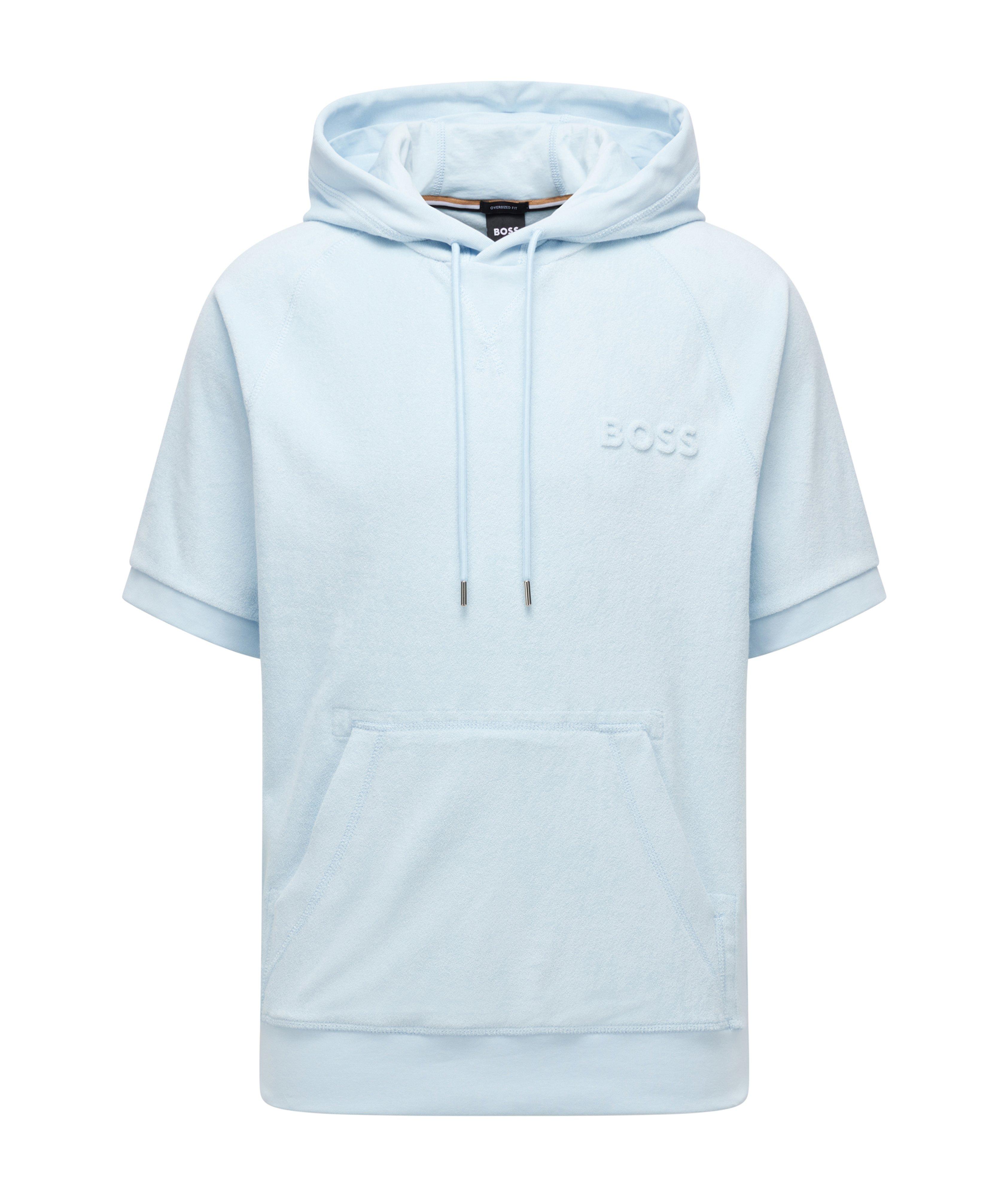 Cotton Terry Short Sleeve Hoodie image 0