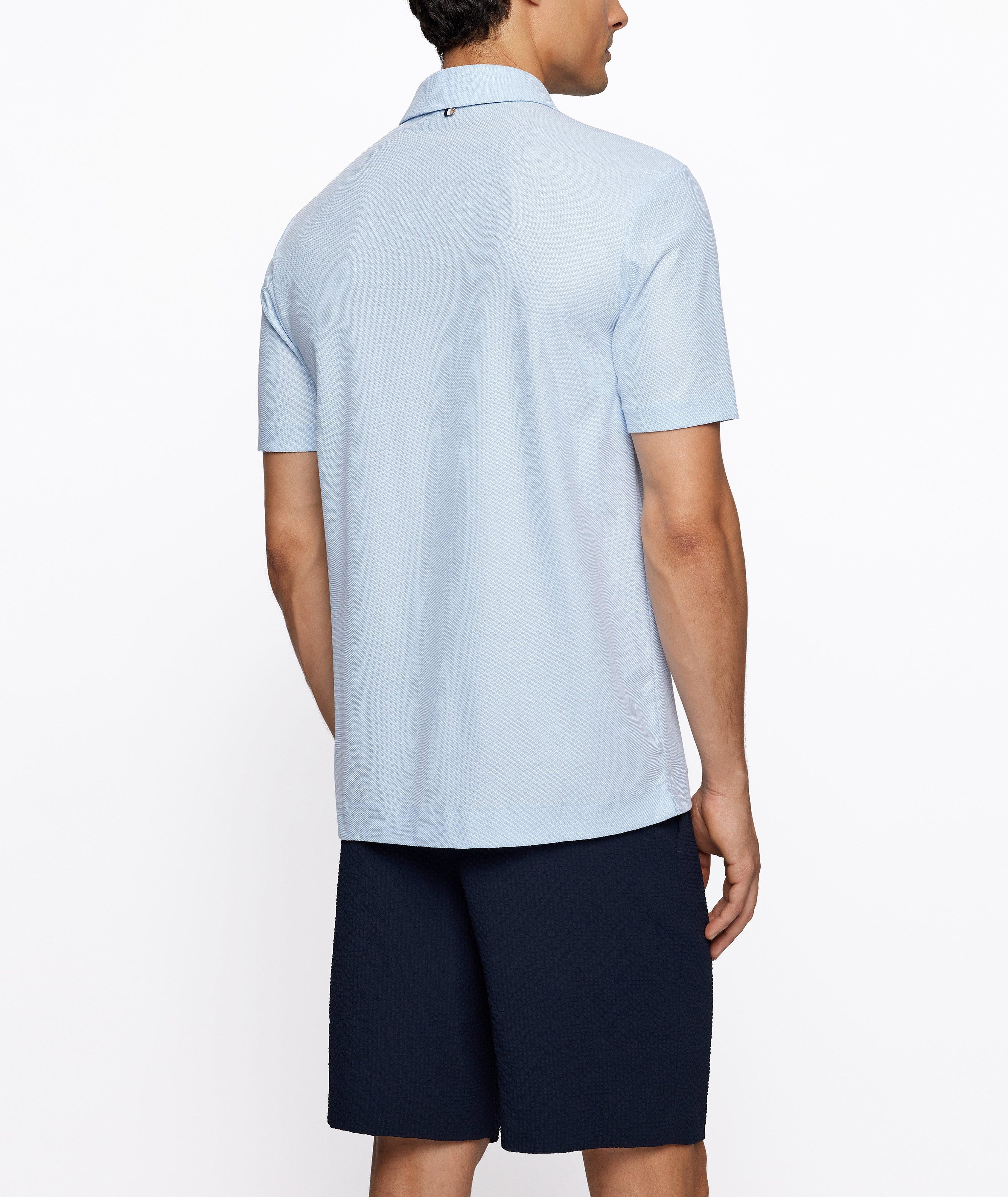 Polo en coton de coupe amincie image 2