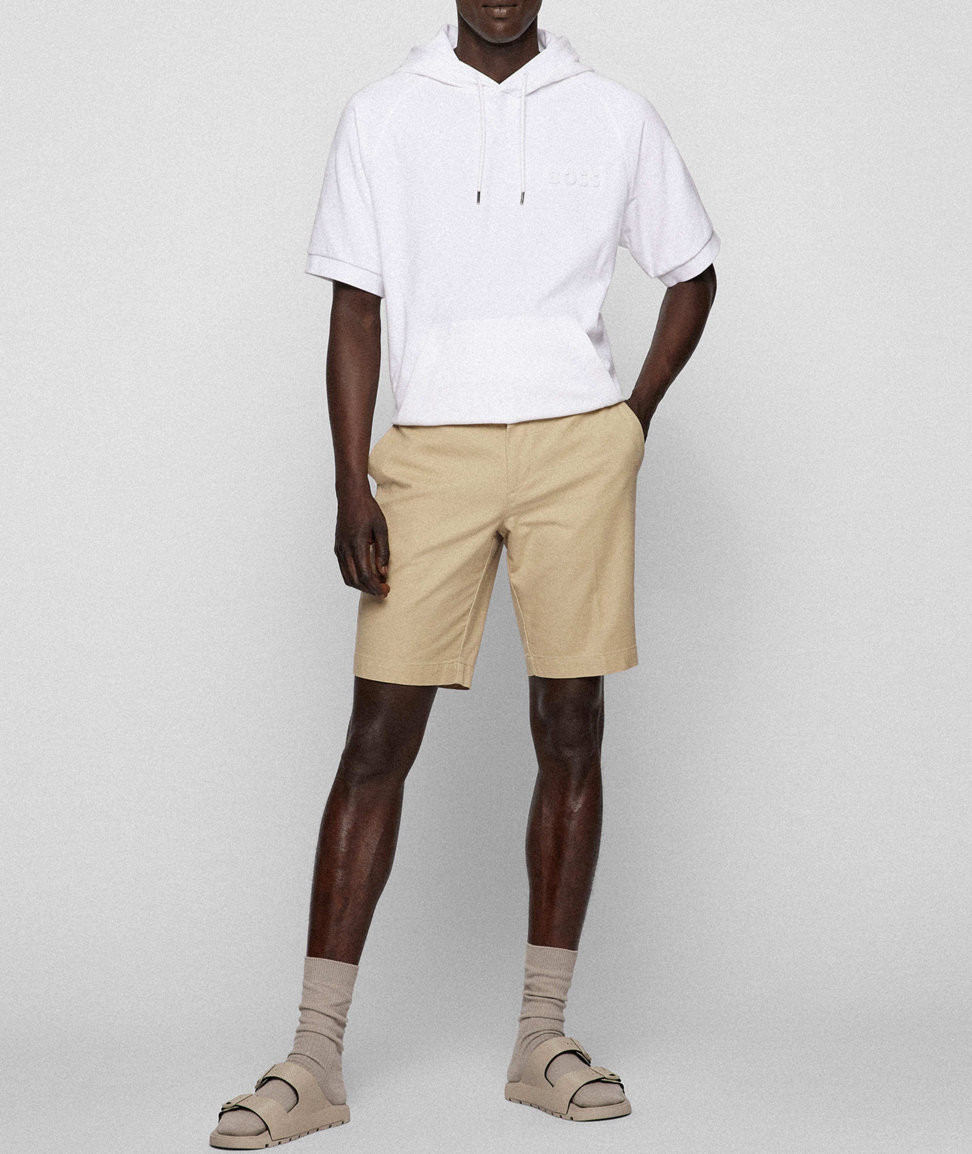 Short en coton extensible de coupe amincie image 4