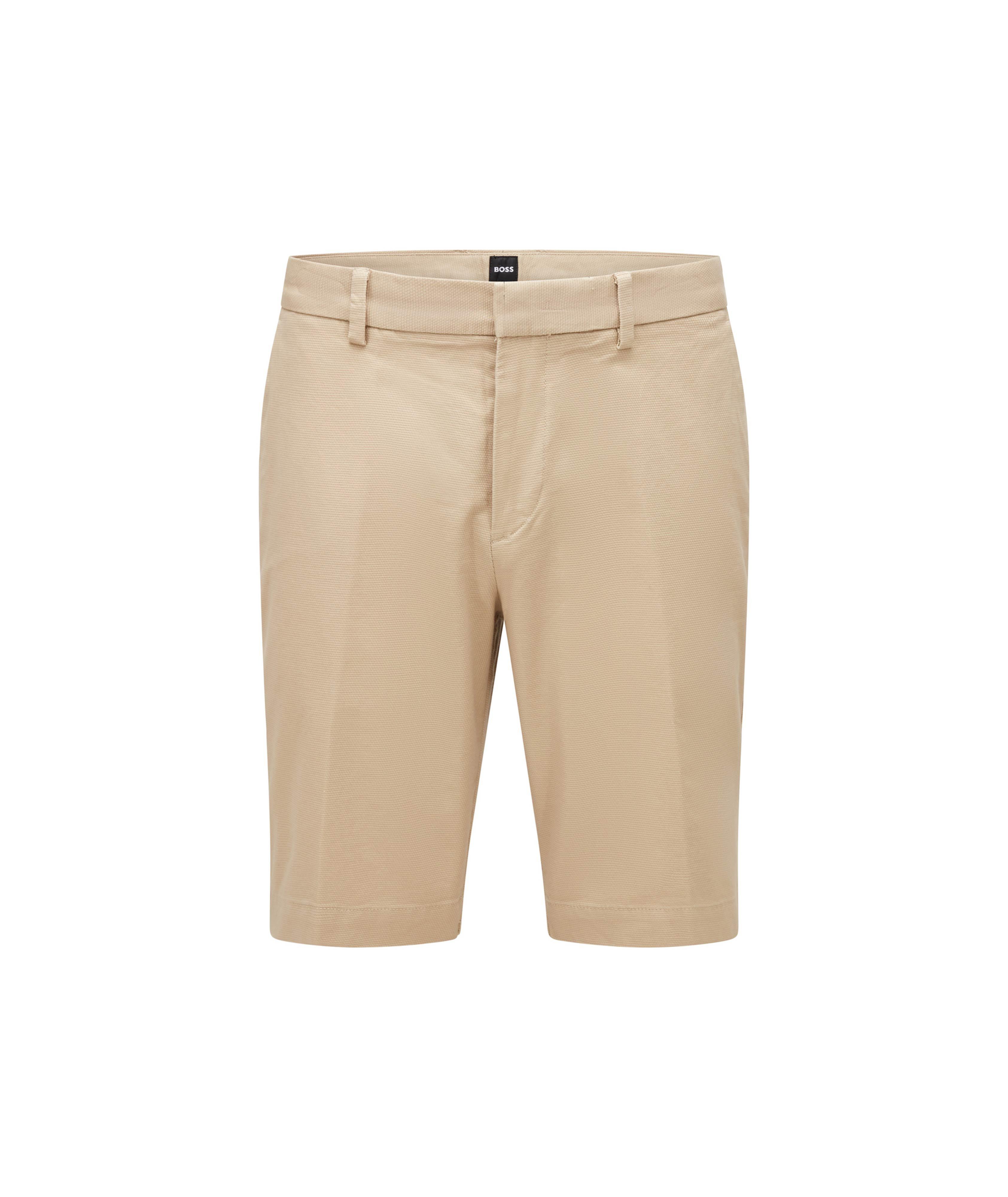 Short en coton extensible de coupe amincie image 0