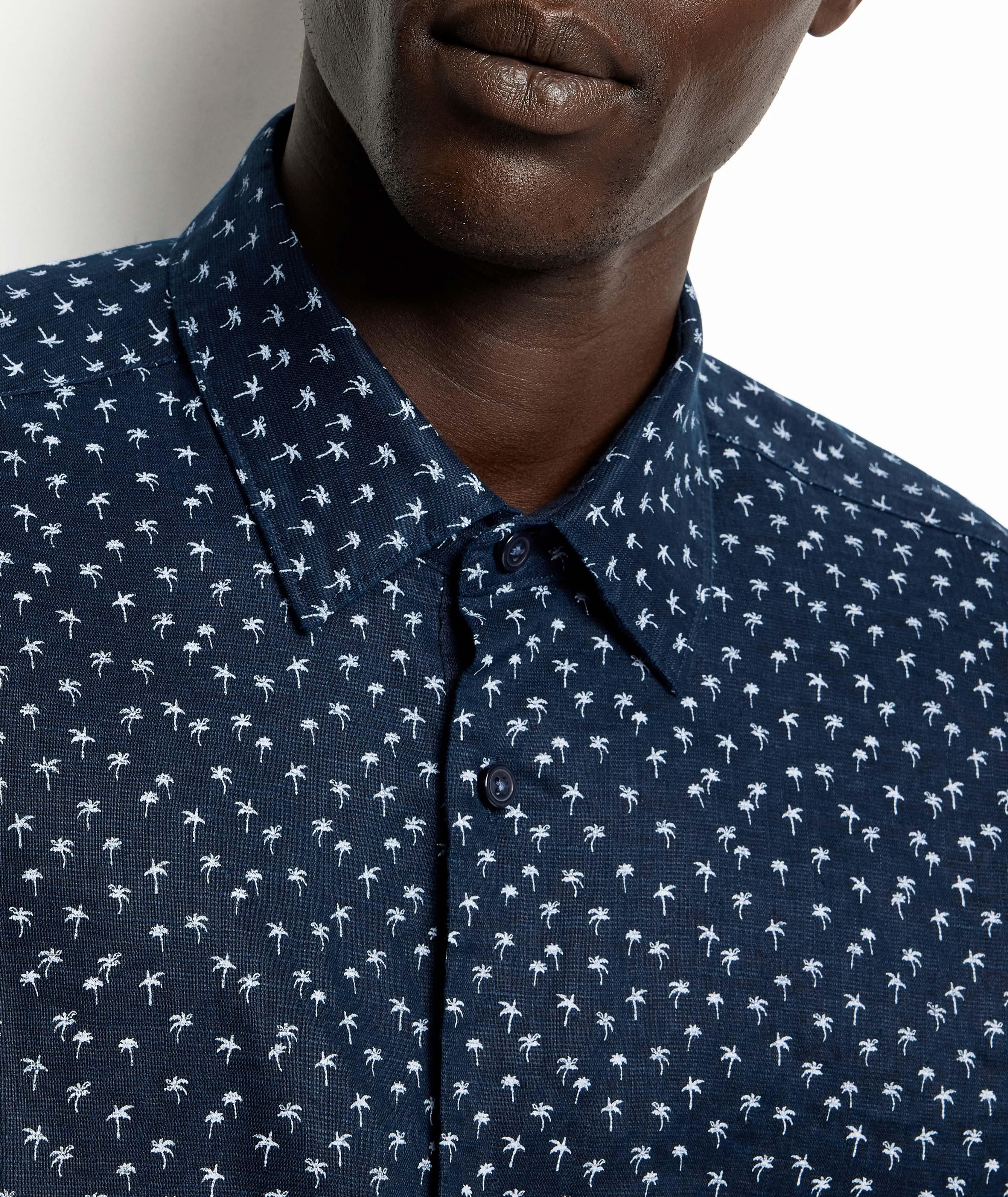 Printed Linen Short Sleeve Shirt image 4