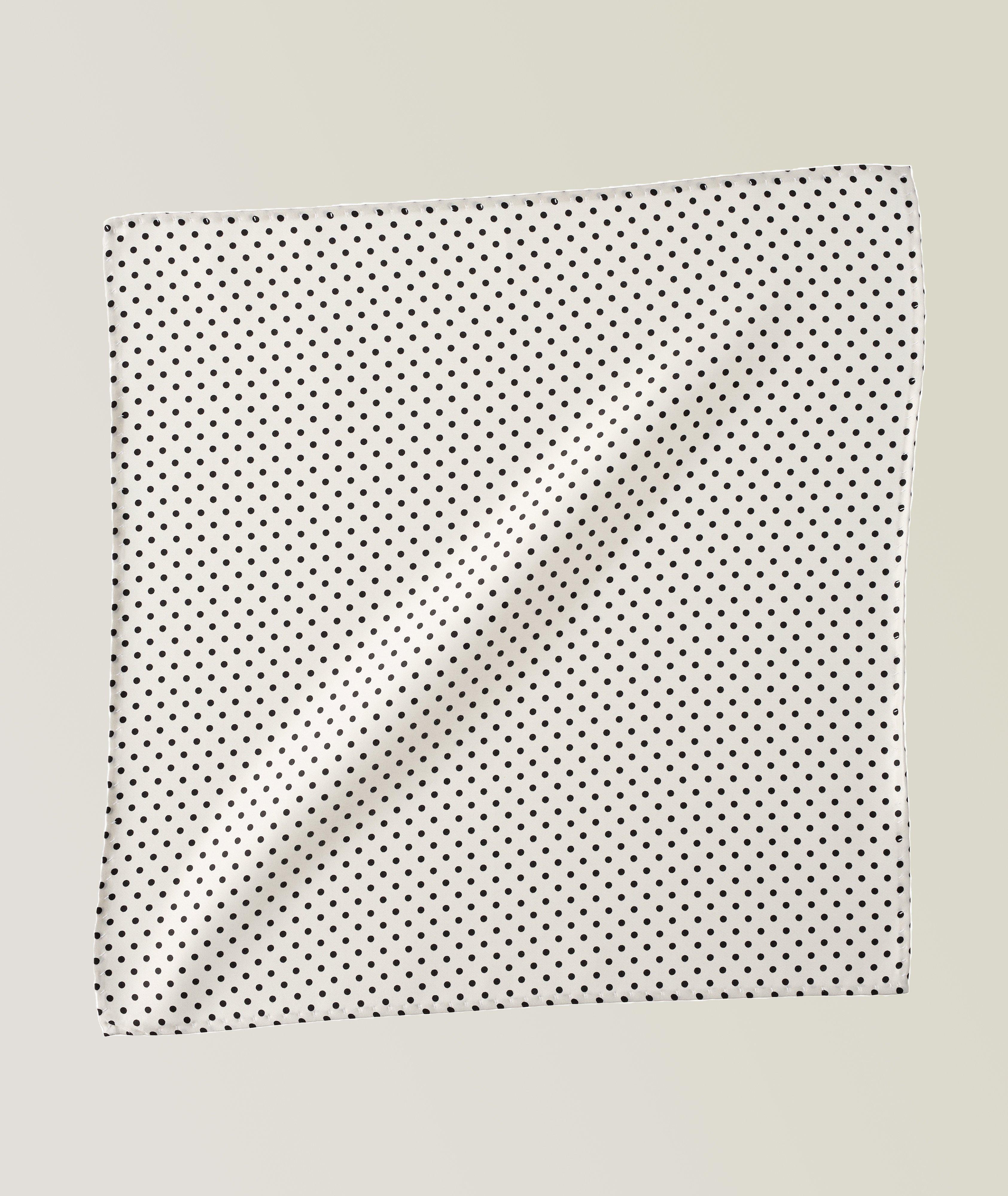 Polka Dots Silk Pocket Square image 0