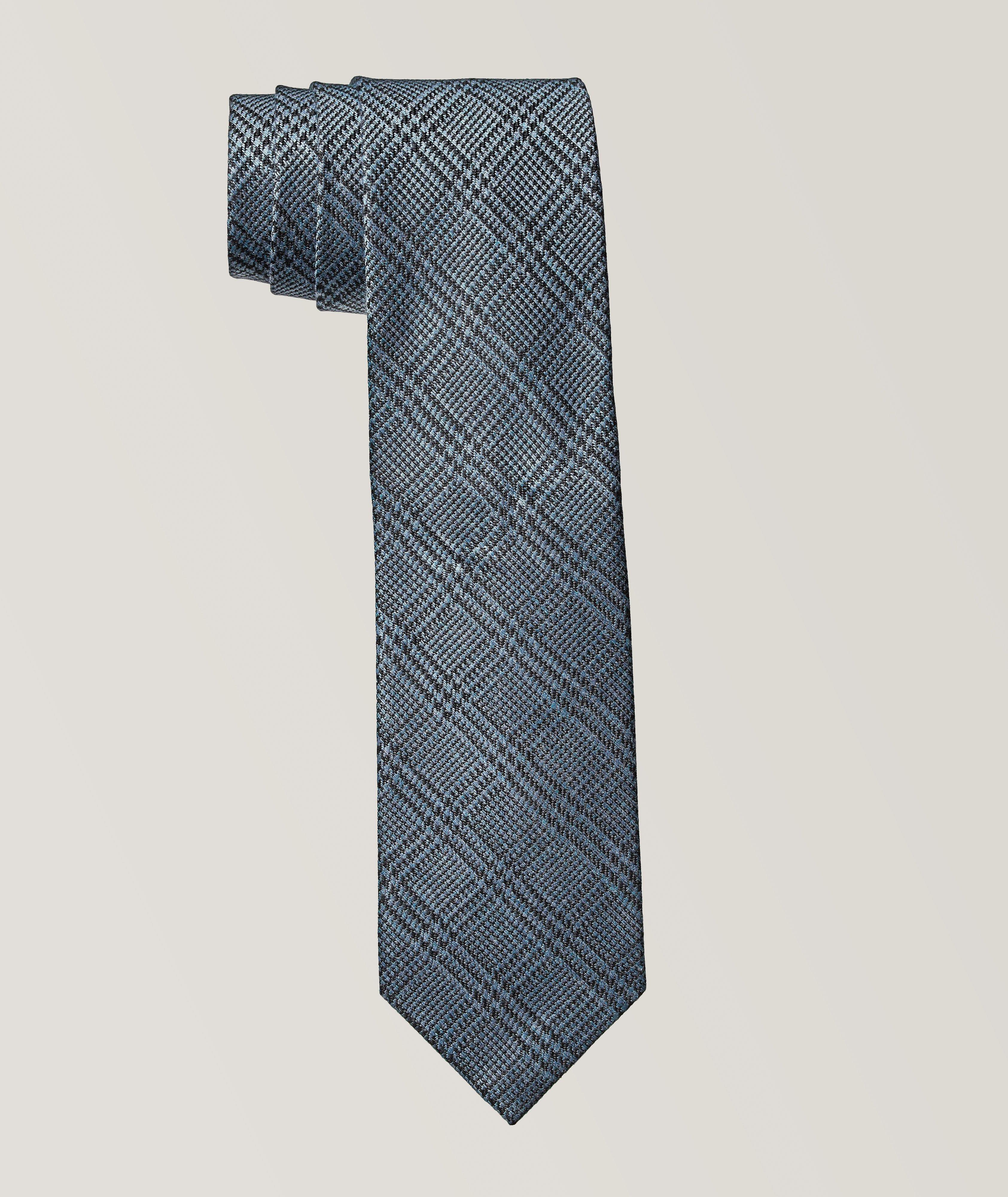 Prince of Wales Jacquard Silk Tie image 0