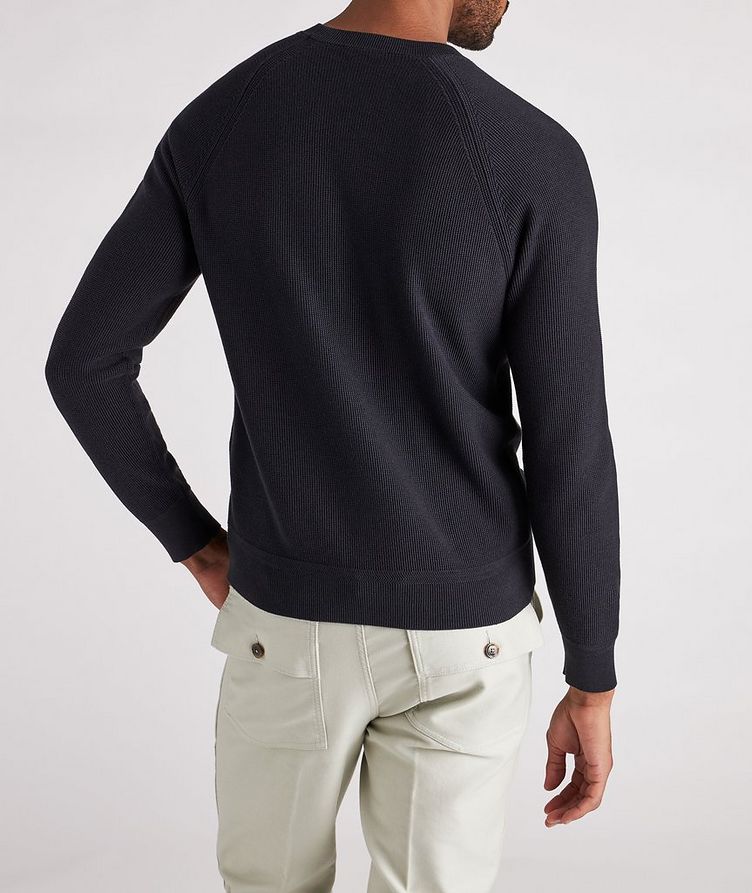 Silk & Cotton Piqué Sweater image 3