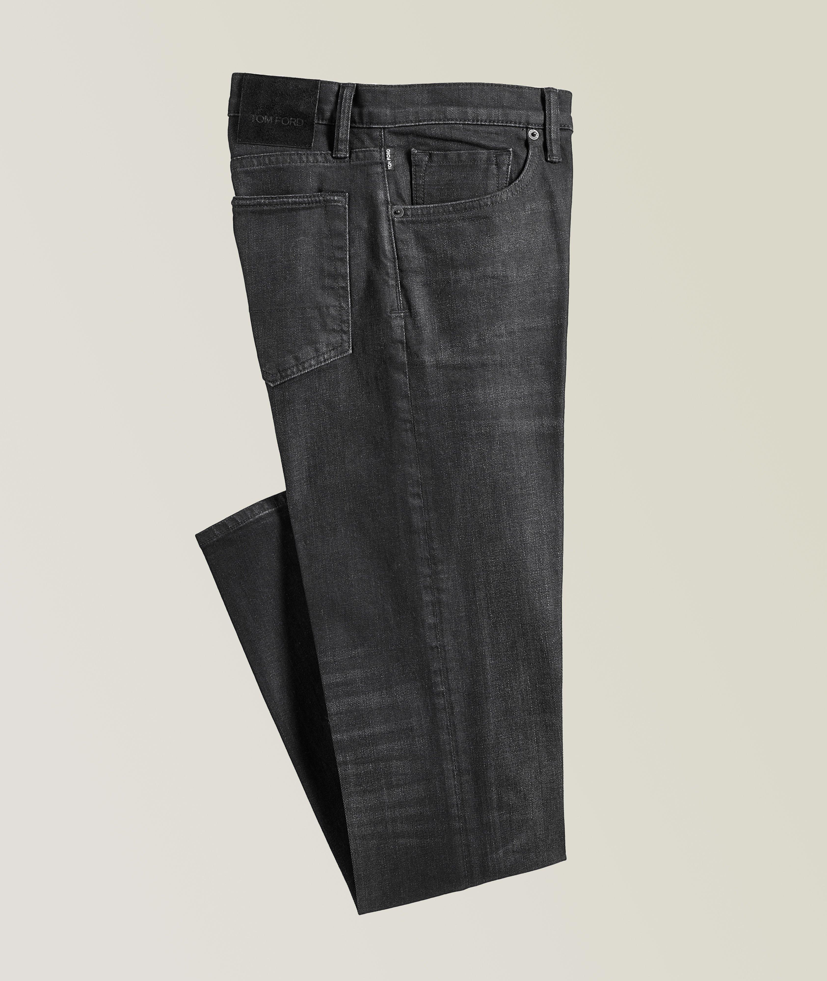 Slim Fit Stretch-Cotton Japanese Selvedge Jeans image 0