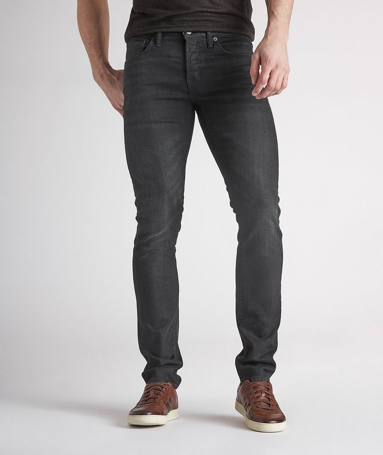 Slim Fit Stretch-Cotton Japanese Selvedge Jeans image 1