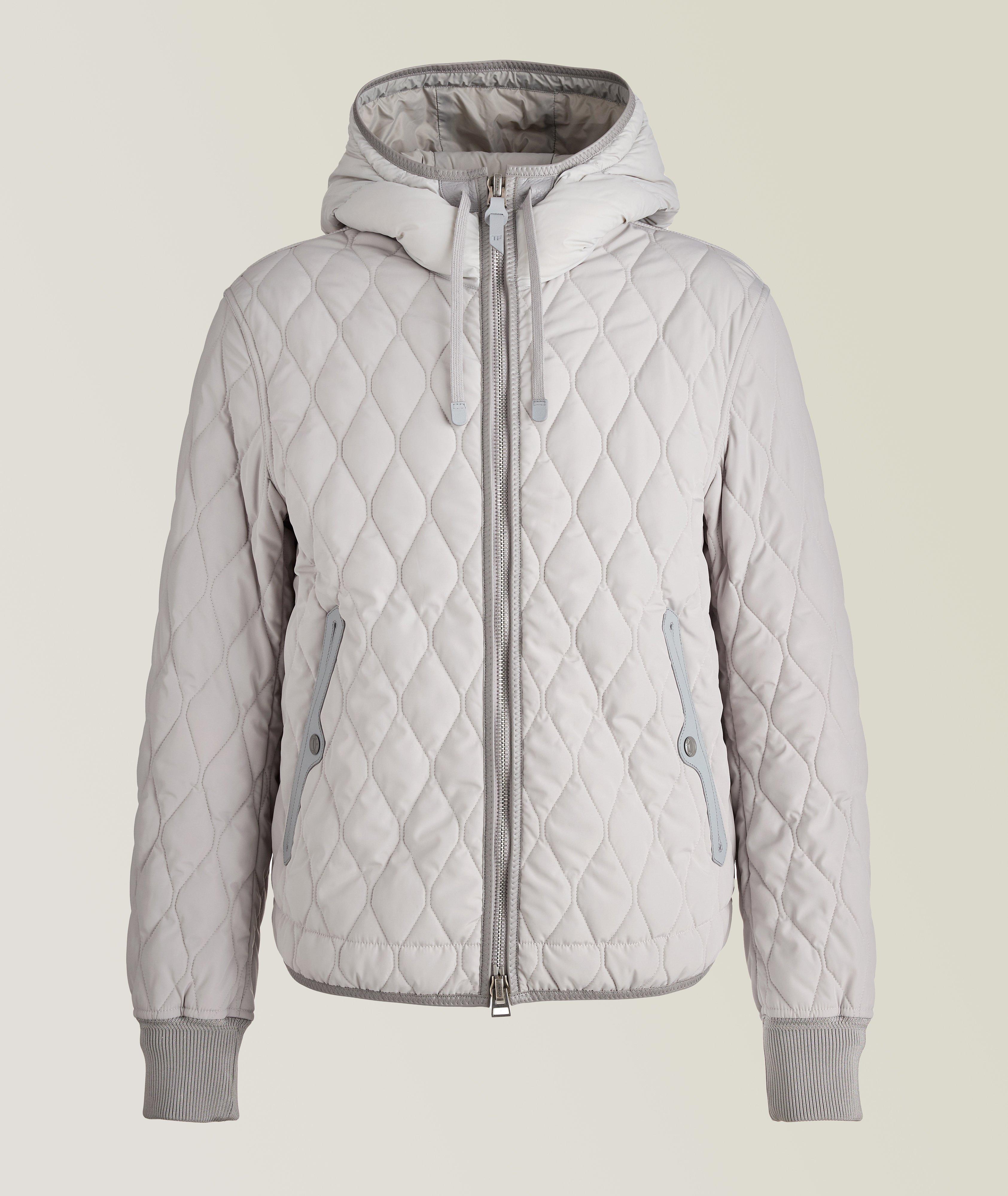 Technical Quilt Hooded Down Jacket image 0