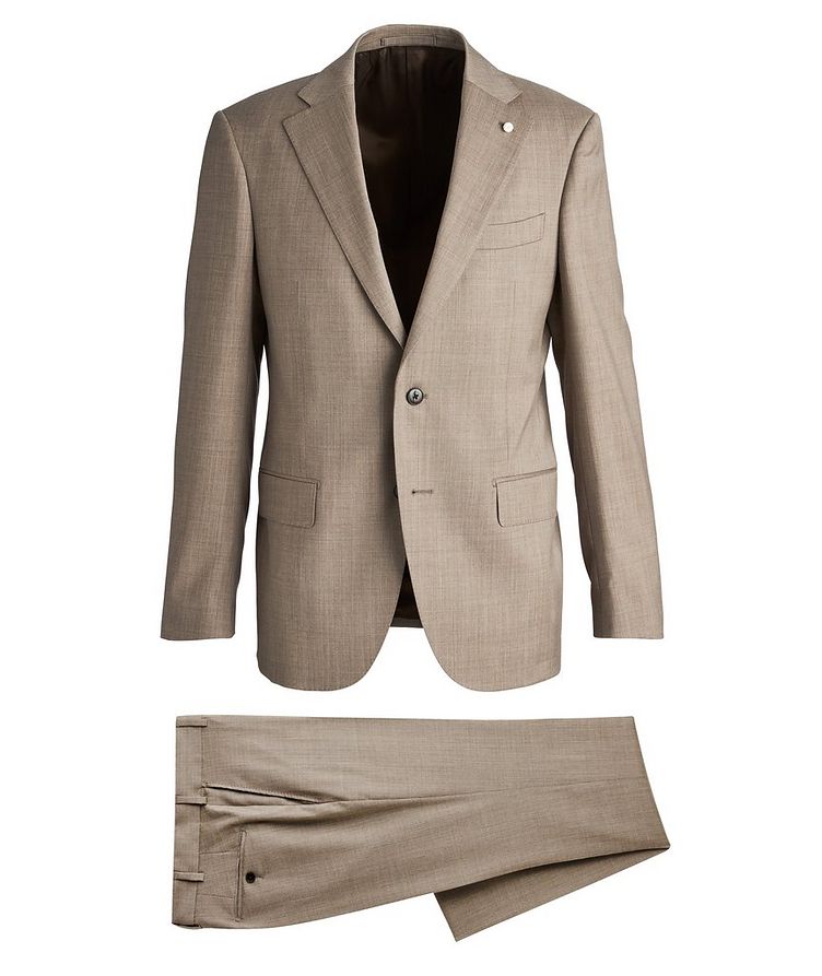 Merino Wool Crosshatch Suit image 0