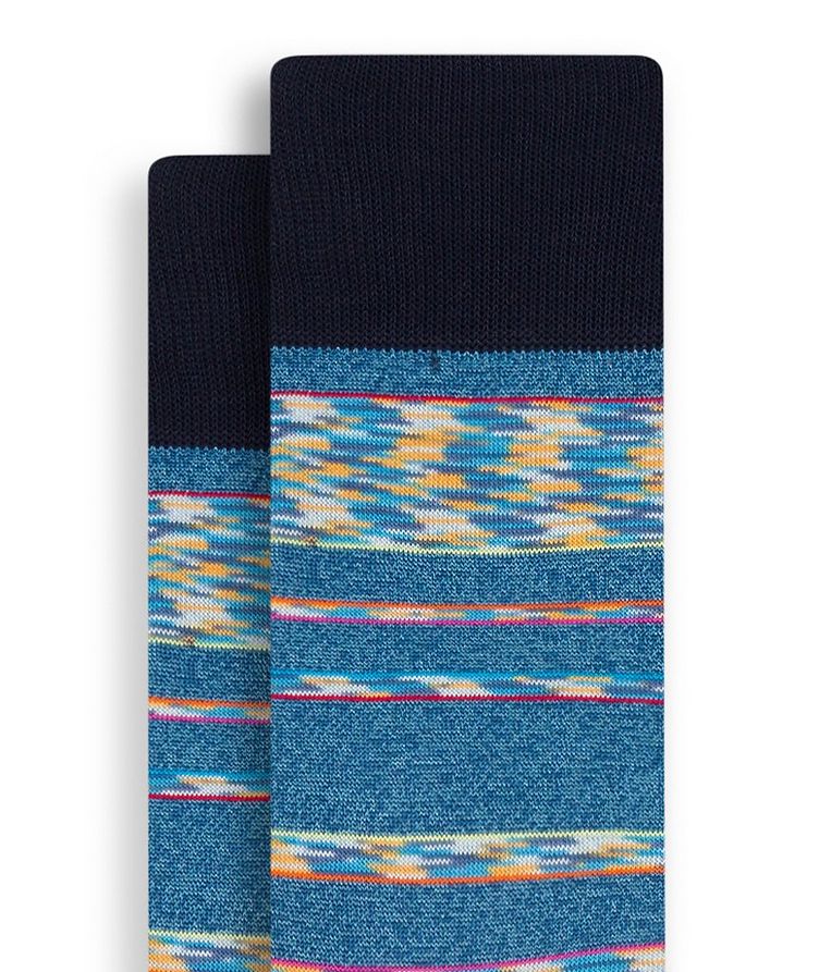Stripe Stretch-Cotton Socks image 1