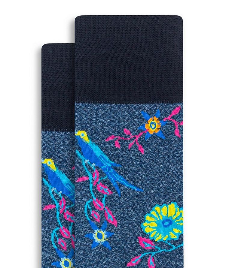 Printed Stretch-Cotton Socks image 1