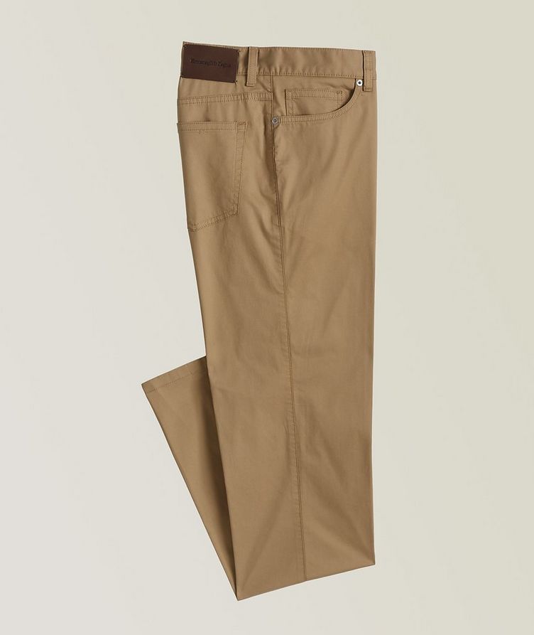 Pantalon en coton extensible à cinq poches image 0