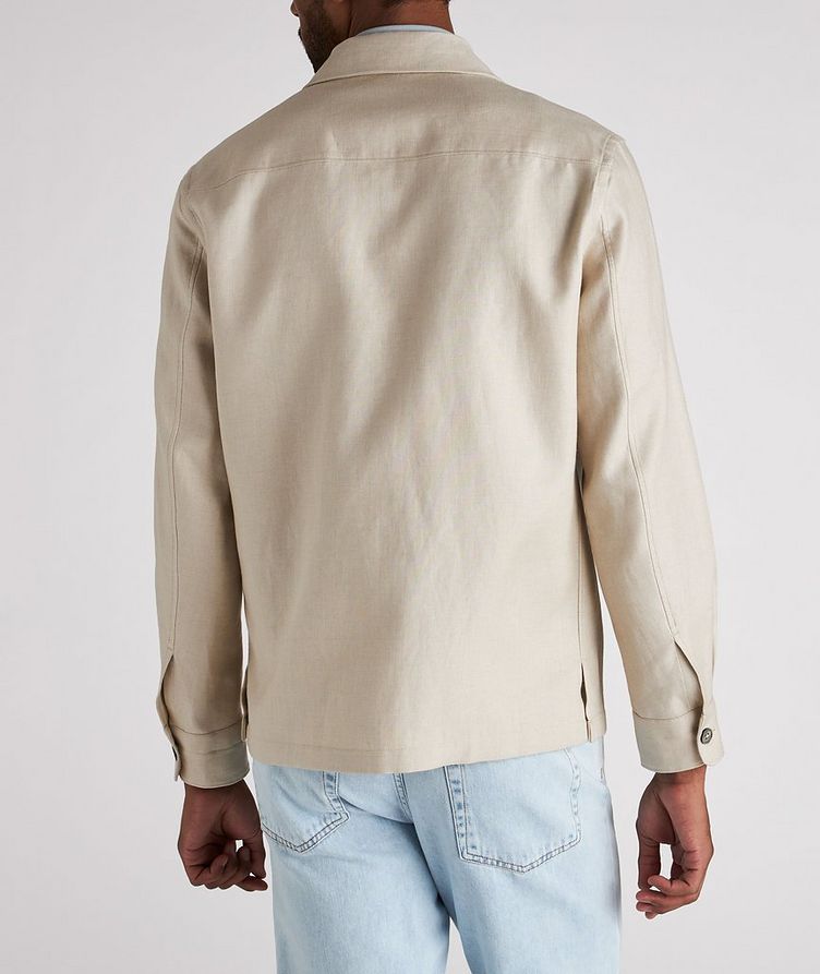 Double Layer Linen Twill Overshirt image 2
