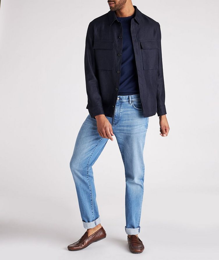 Double Layer Linen Twill Overshirt image 4
