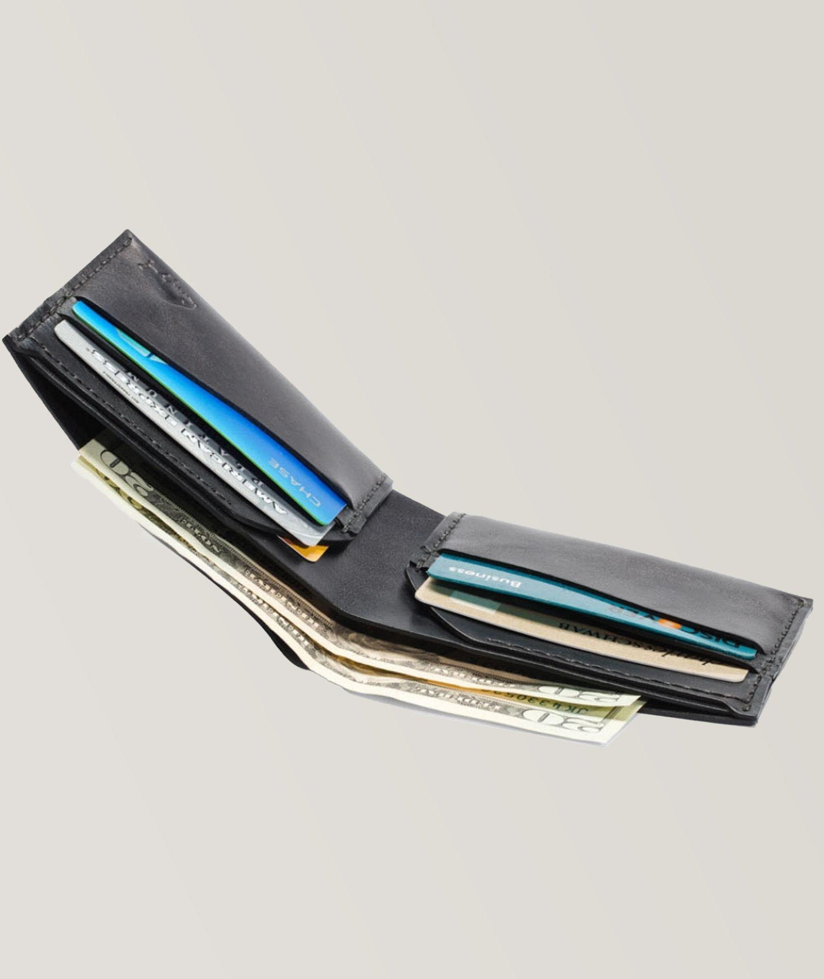 Portefeuille plié en cuir image 1