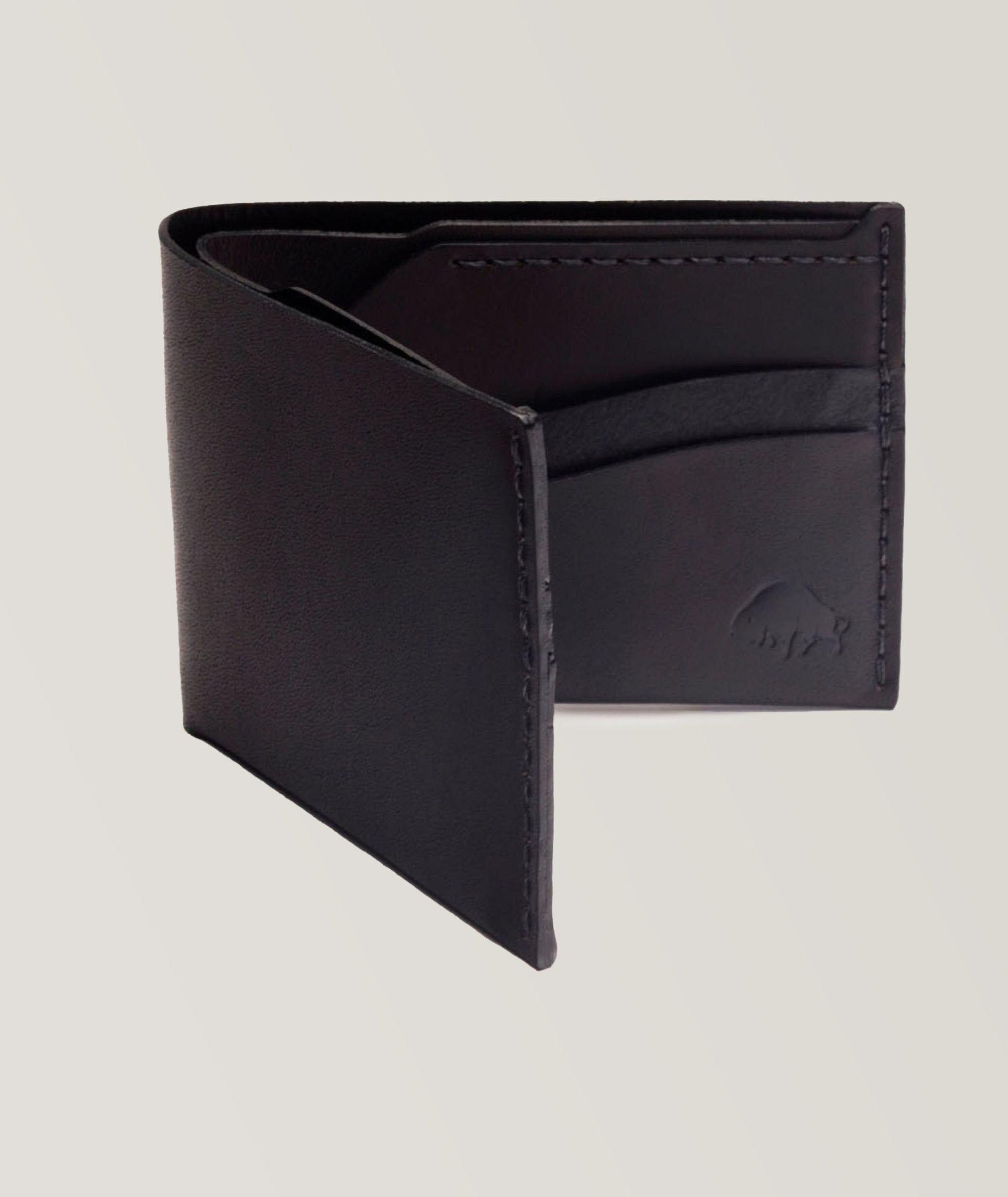 Portefeuille plié en cuir image 0