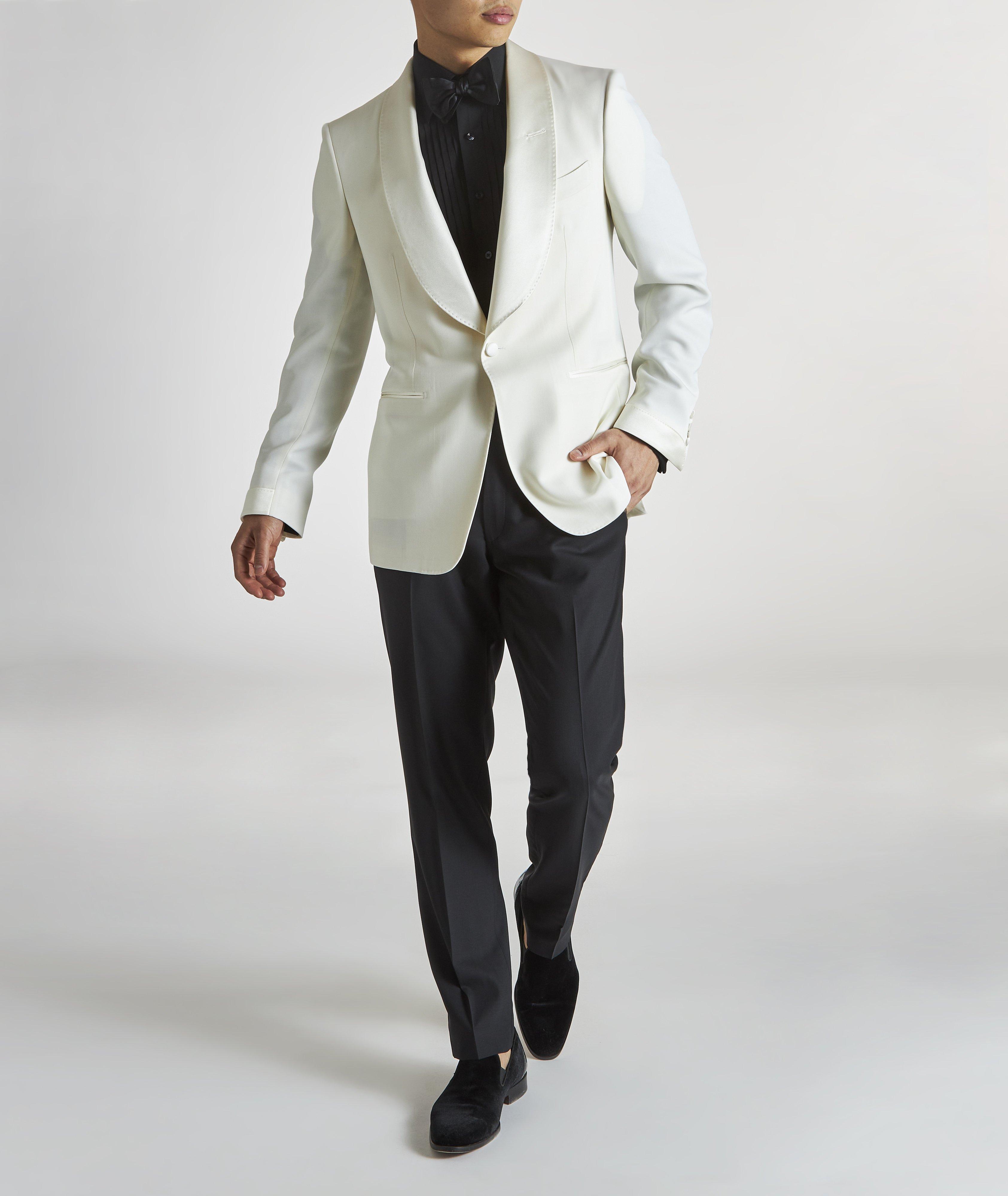 Chemise de soirée en coton à plastron de coupe amincie image 1