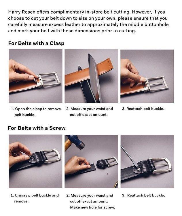 Double Gancini Reversible Leather Belt image 1