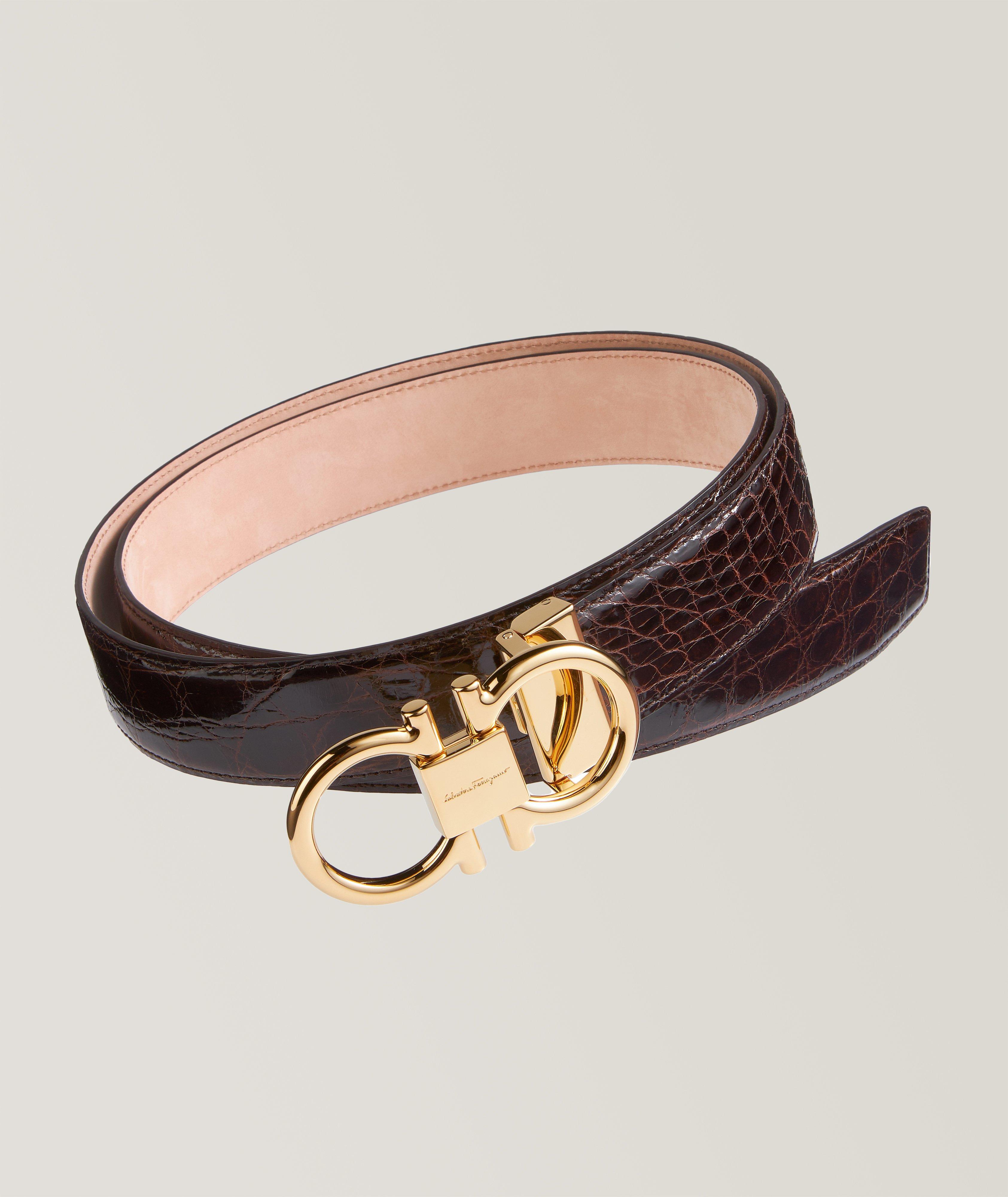 Double Giancini Leather Belt image 0