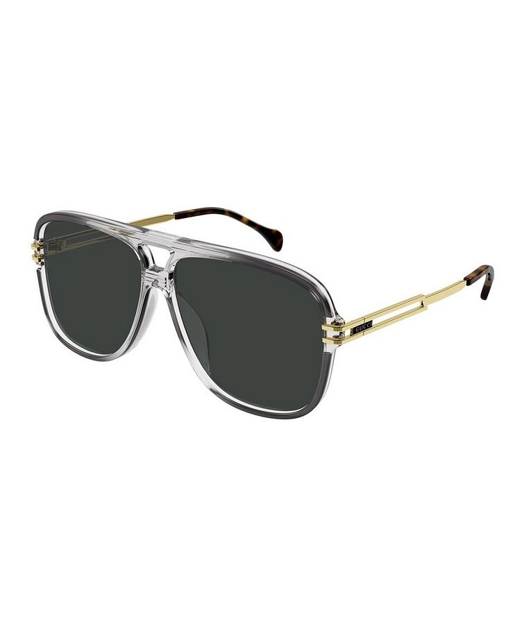 Transparent Square Sunglasses image 0