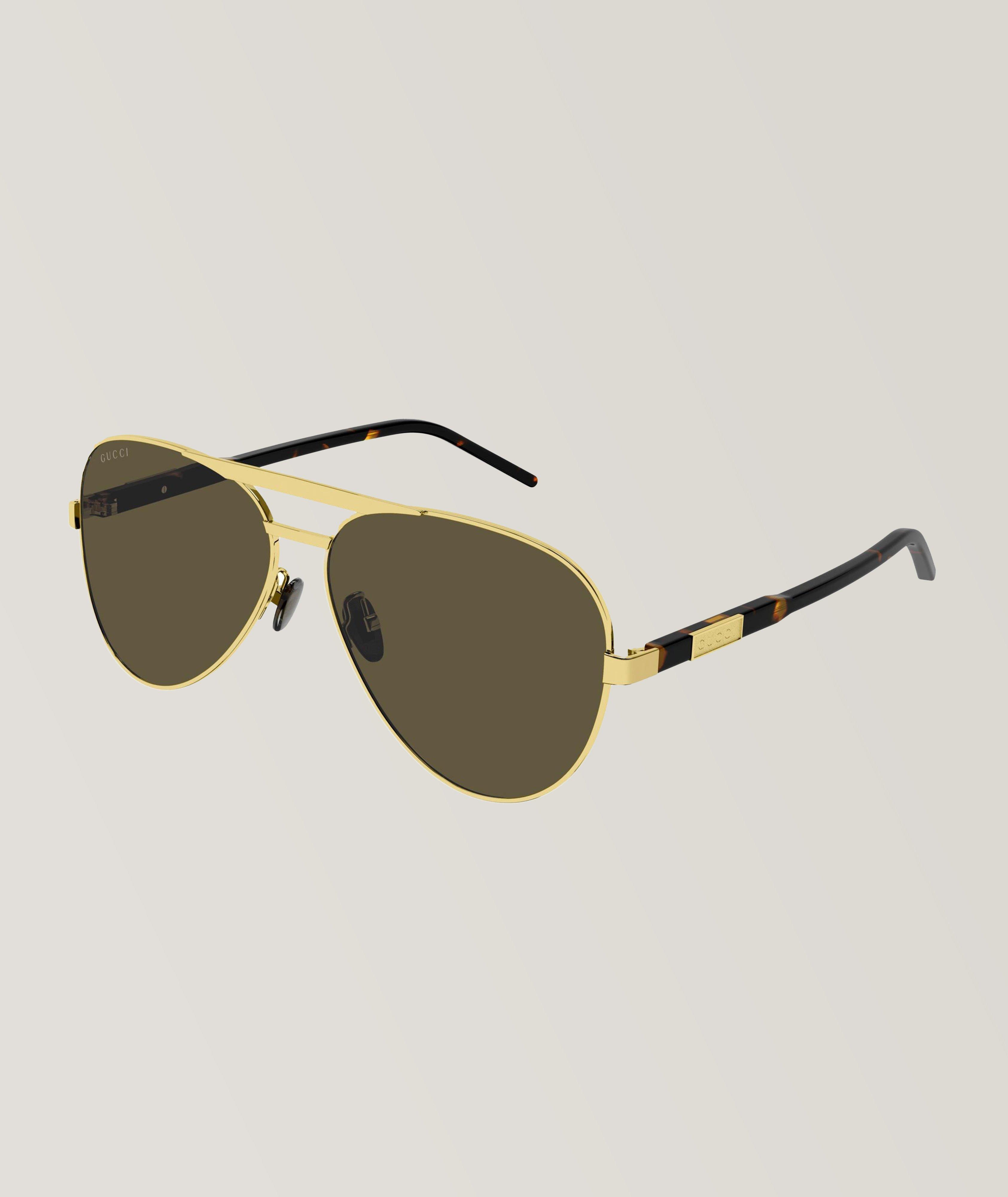 Gucci Metal Aviator Sunglasses