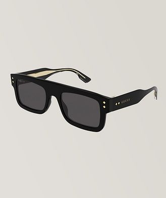 Gucci Block Rectangular Frame Sunglasses