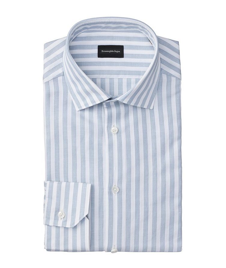 Striped Milano Cotton-Linen Shirt image 0