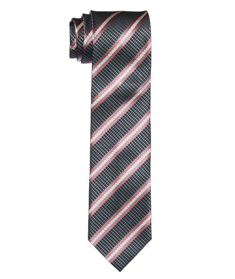 Striped Silk Tie image 0