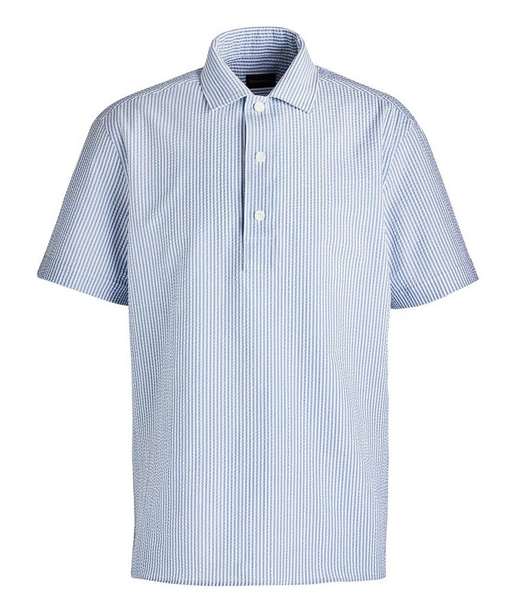 Stripe Seersucker Short-Sleeve Sport Shirt image 0