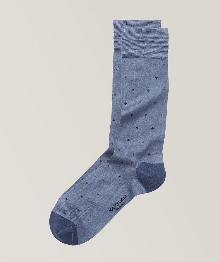 Mini Square Printed Socks image 0