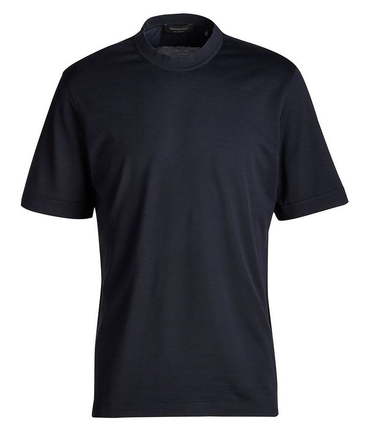 Cotton-Silk Blend Short-Sleeve T-Shirt image 0