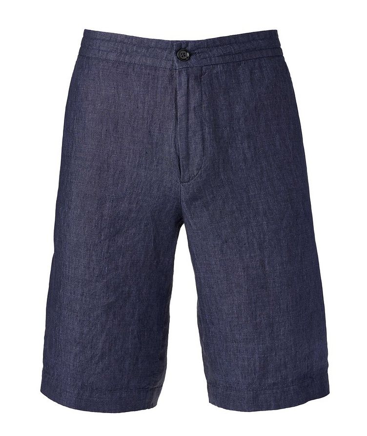 Linen Crosshatch Shorts image 0
