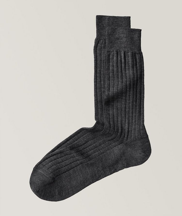Wool Rib Dress Socks image 0