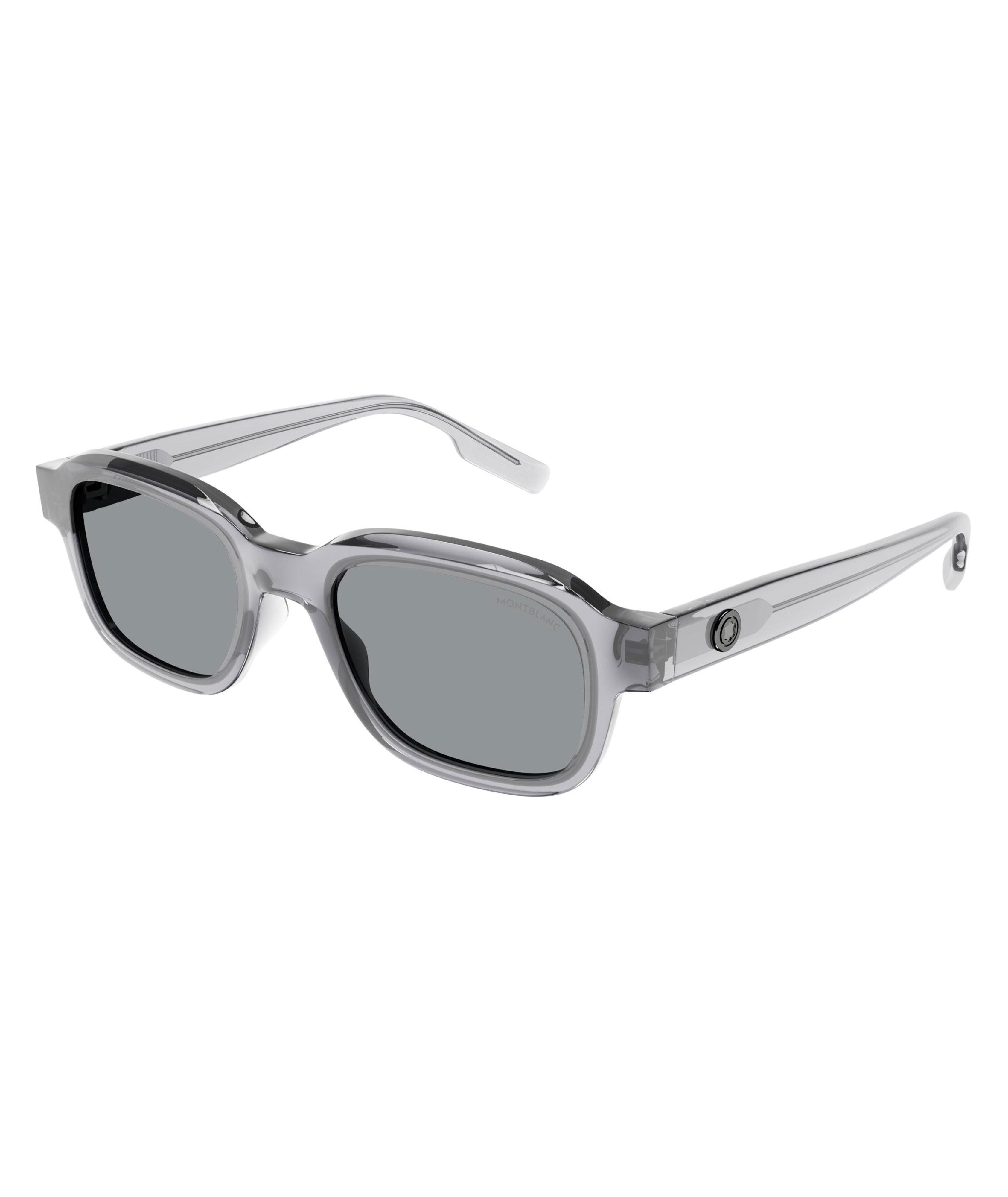 Transparent Rectangular Sunglasses image 0