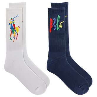 Polo Ralph Lauren 2-Pack Cotton Blend Socks 