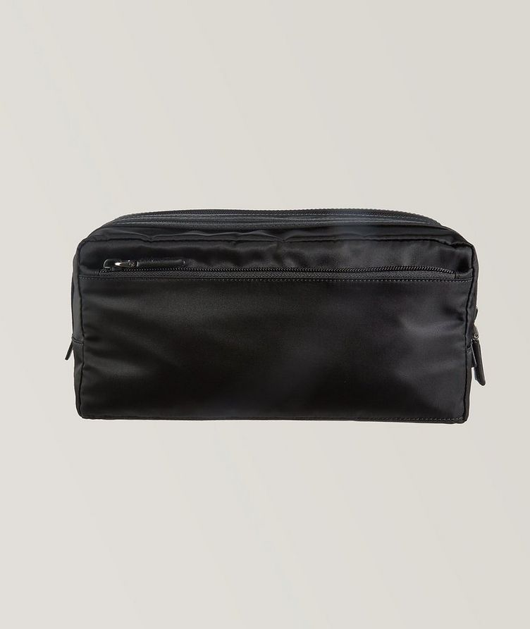 Re-Nylon & Saffiano Leather Travel Pouch image 1