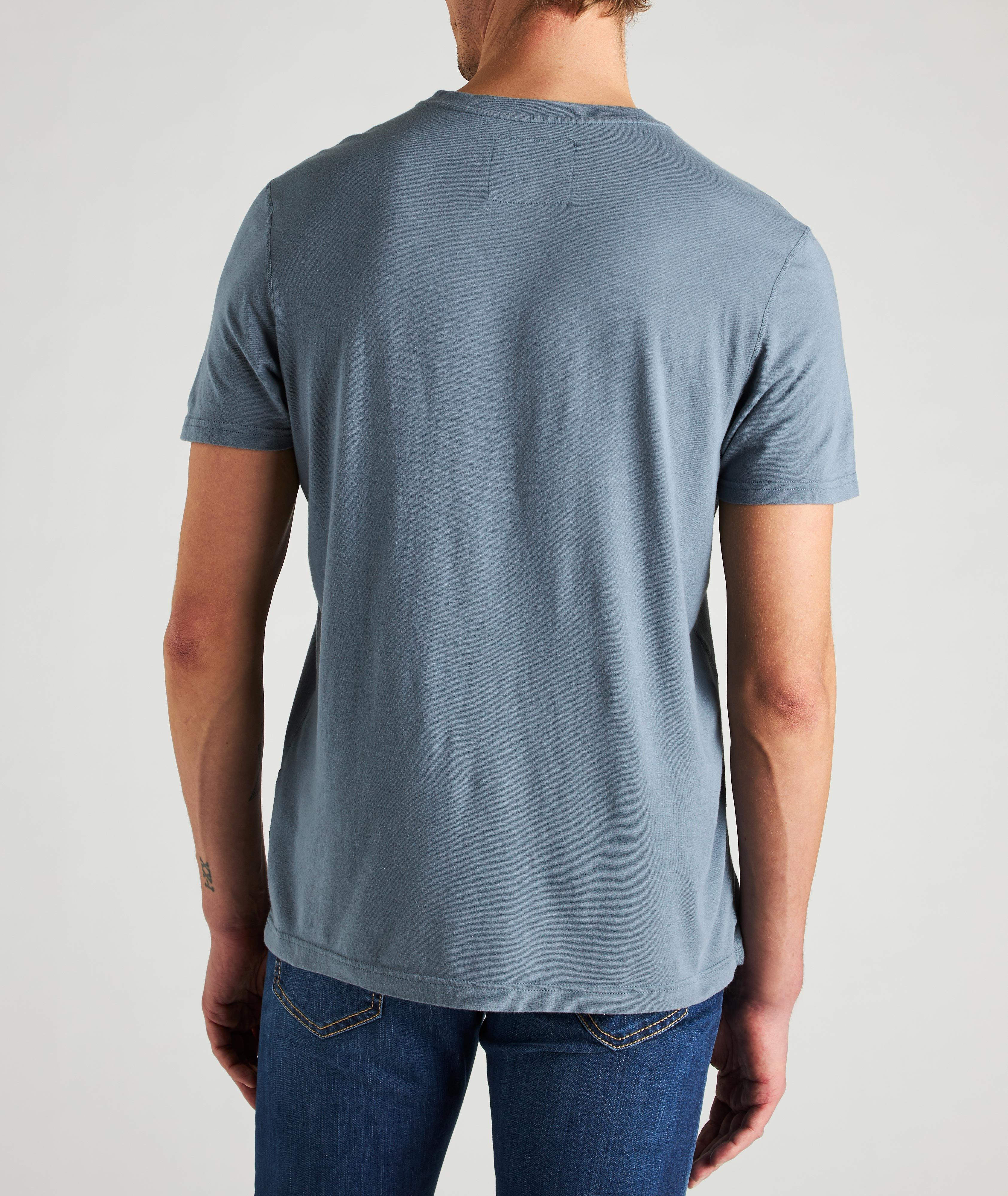 T-shirt en coton et modal à encolure ronde, collection 3Six Five image 2