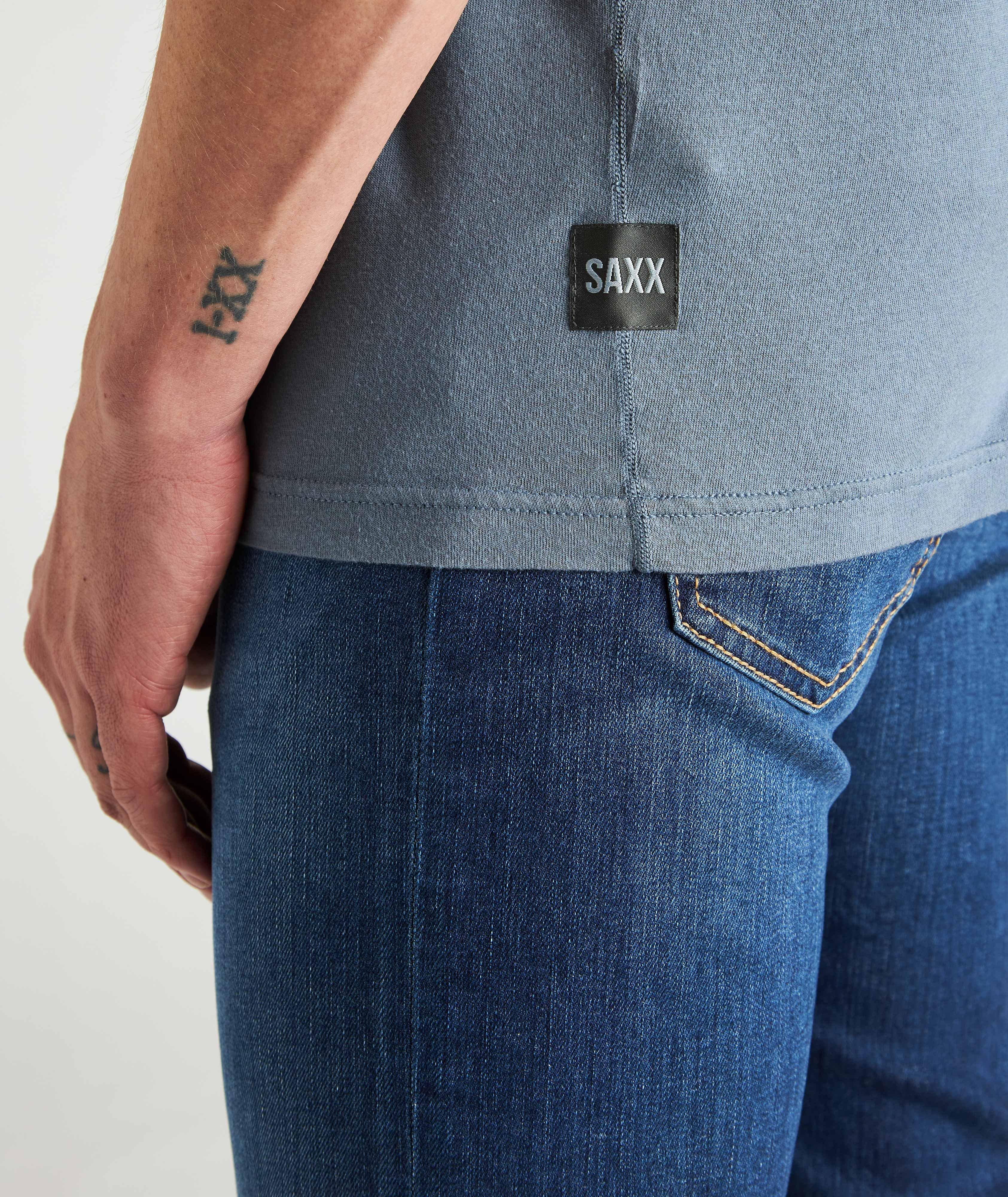 T-shirt en coton et modal à encolure ronde, collection 3Six Five image 4
