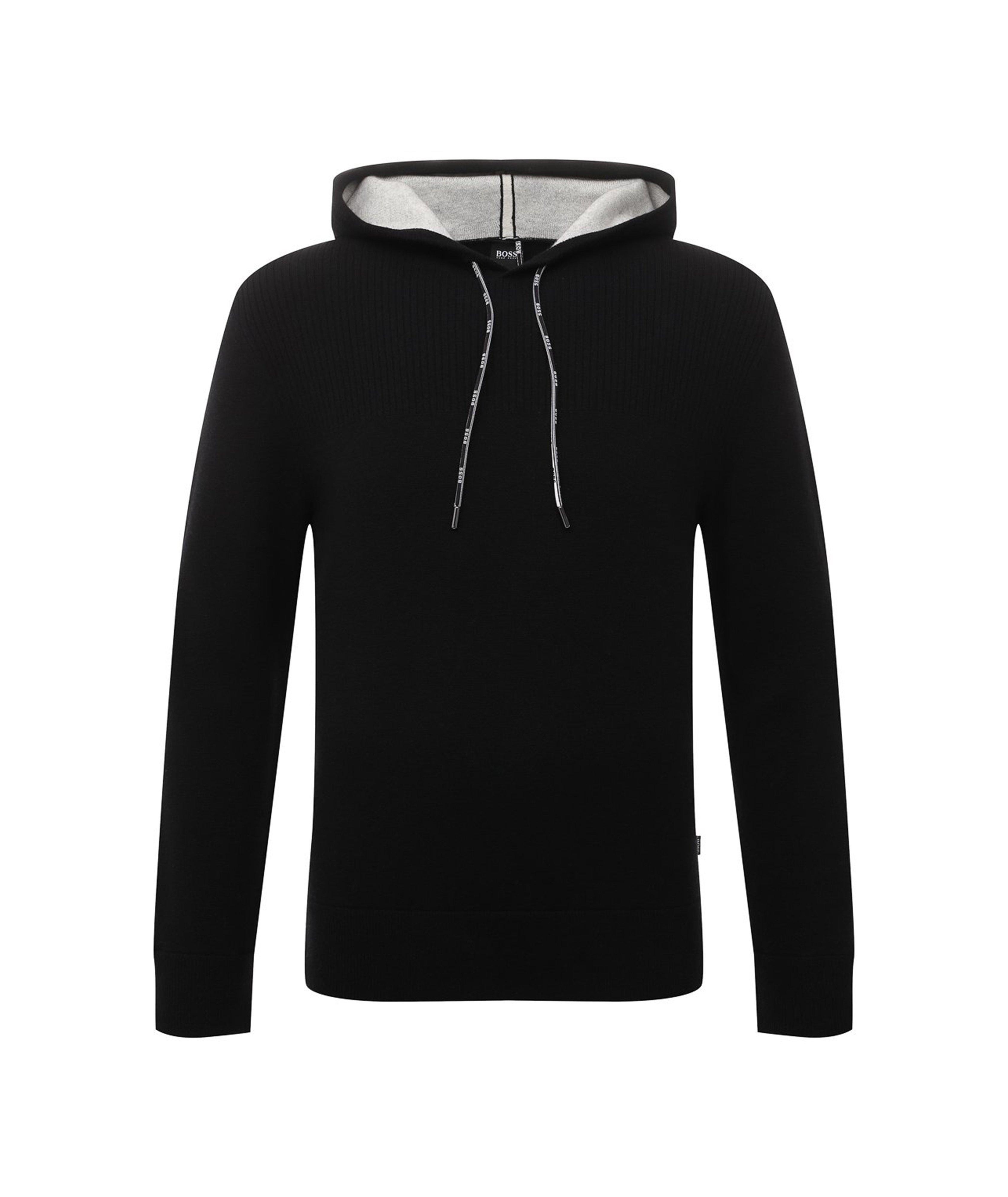 Slim-Fit Wool-Cashmere Hoodie image 0