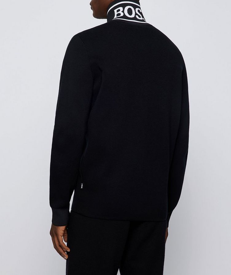 Zip-Up Knitted Cotton Jacket image 2