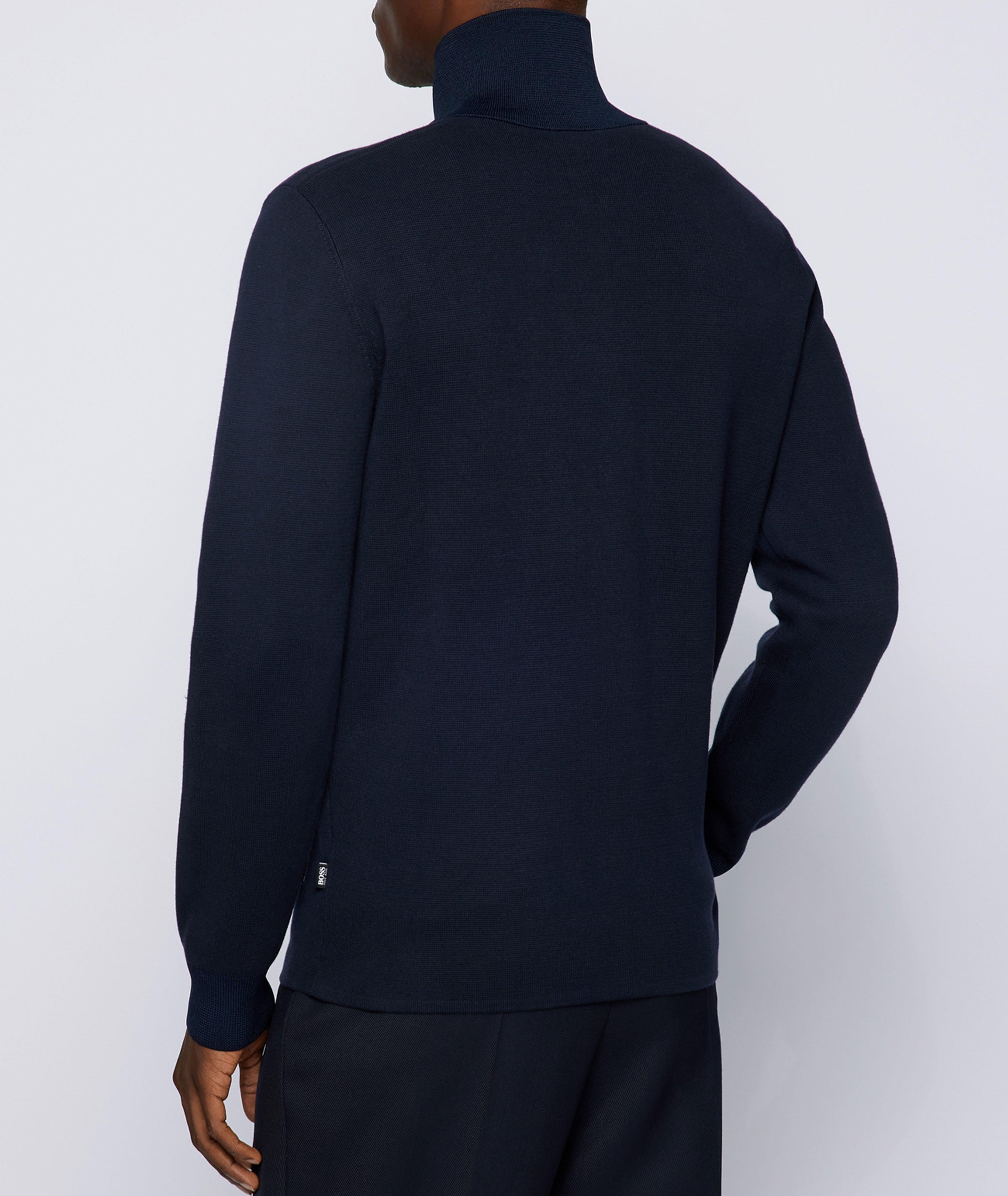 Zip-Up Knitted Cotton Jacket image 2