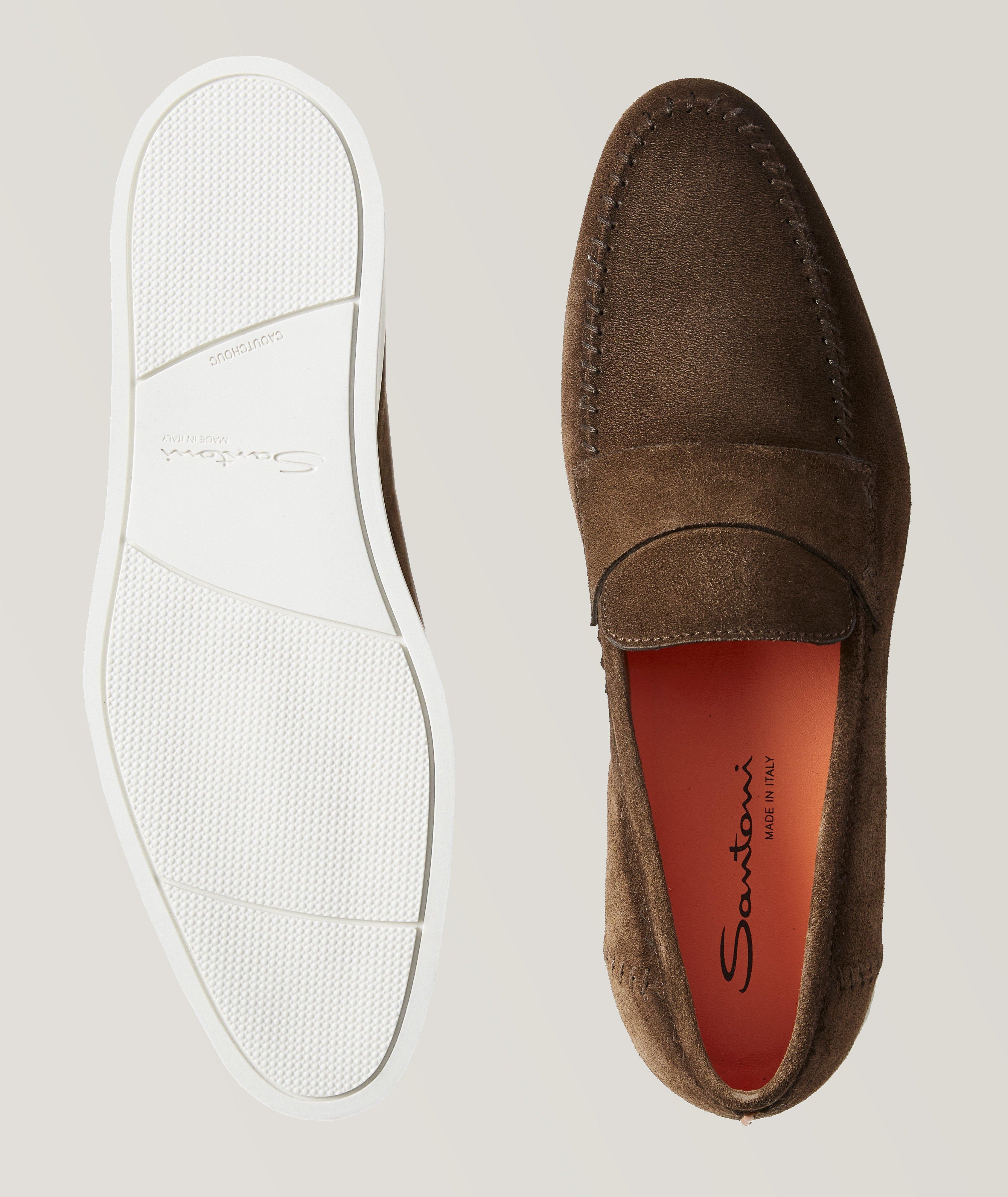 Santoni Suede Atlantis Loafer, Casual Shoes