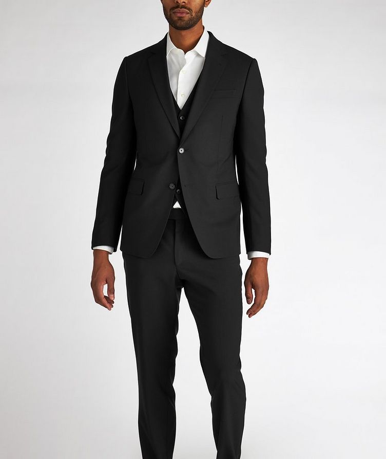 Slim Fit Wool-Blend Three-Piece Suit image 1